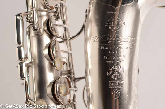 Selmer Radio Improved Alto Original Silver Plate Beautiful