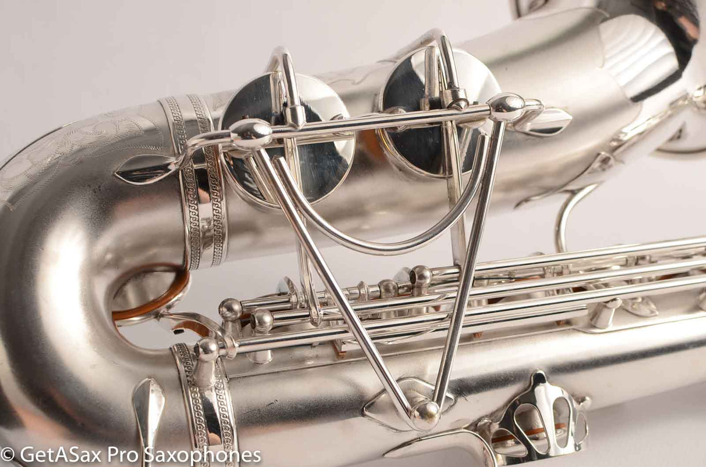 Selmer Radio Improved Alto Original Silver Plate Beautiful