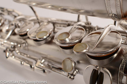 Selmer Radio Improved Alto Original Silver Plate Beautiful