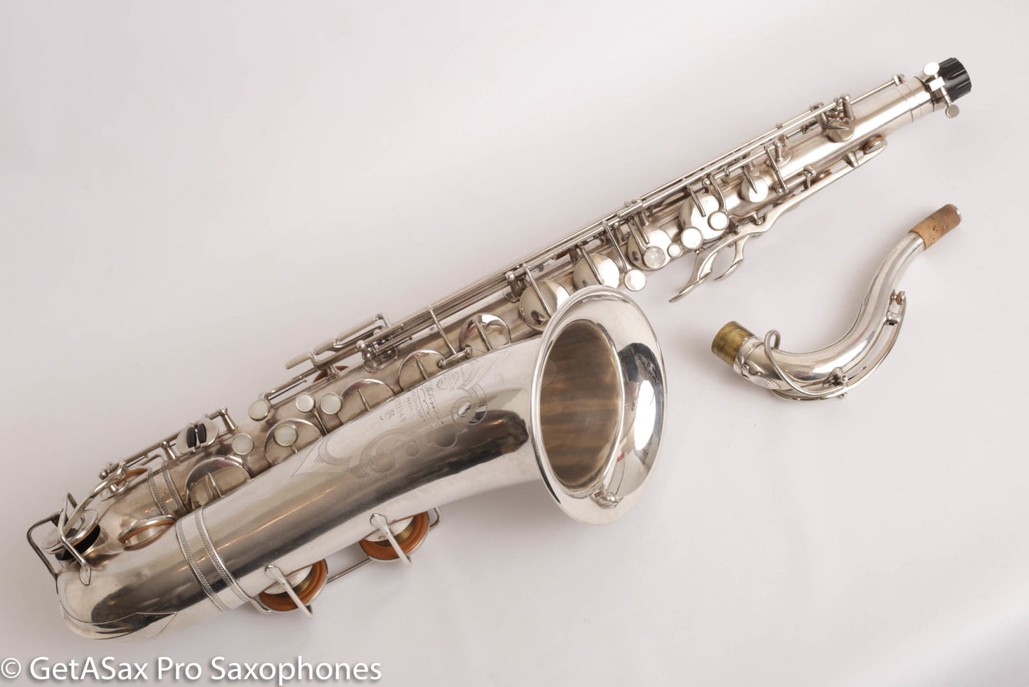 Selmer Radio Improved Tenor Original Silver Plate Overhauled Excellent!