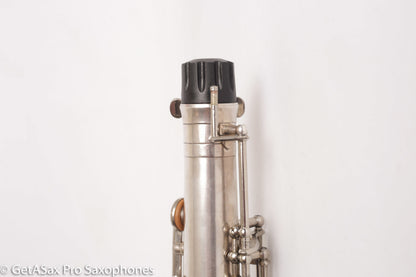 Selmer Radio Improved Tenor Original Silver Plate Overhauled Excellent!