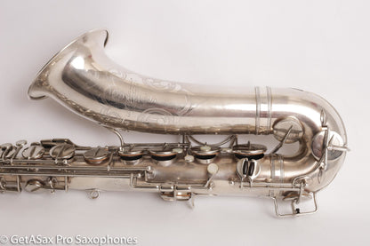 Selmer Radio Improved Tenor Original Silver Plate Overhauled Excellent!