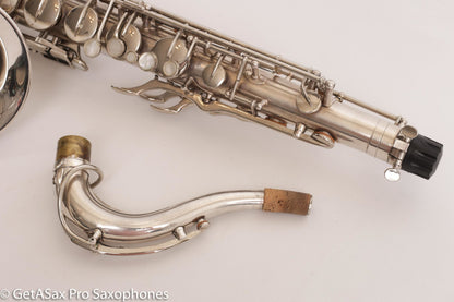 Selmer Radio Improved Tenor Original Silver Plate Overhauled Excellent!