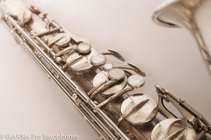 Selmer Radio Improved Tenor Original Silver Plate Overhauled Excellent!