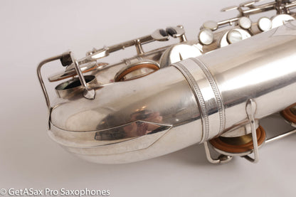 Selmer Radio Improved Tenor Original Silver Plate Overhauled Excellent!