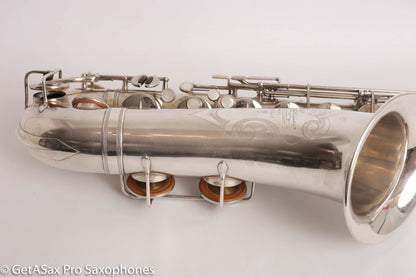 Selmer Radio Improved Tenor Original Silver Plate Overhauled Excellent!