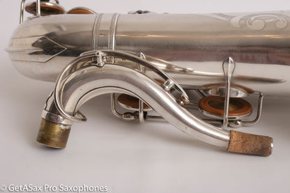 Selmer Radio Improved Tenor Original Silver Plate Overhauled Excellent!