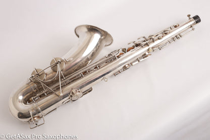 Selmer Radio Improved Tenor Original Silver Plate Overhauled Excellent!