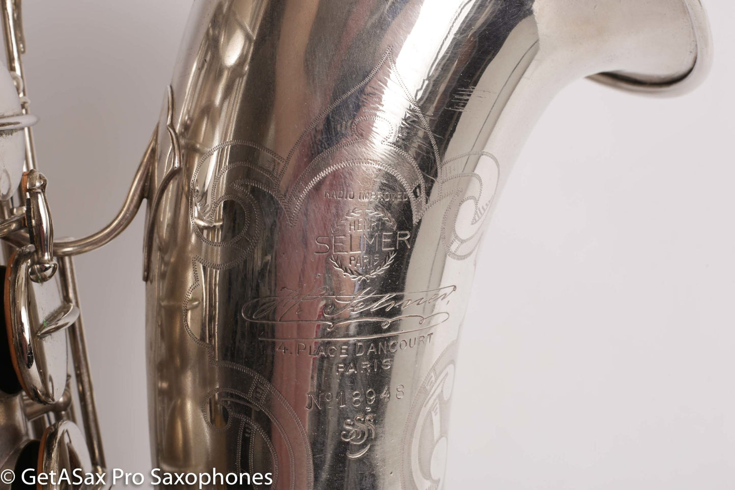 Selmer Radio Improved Tenor Original Silver Plate Overhauled Excellent!