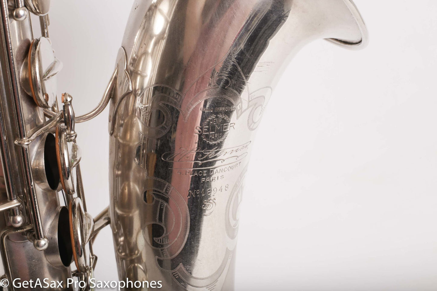 Selmer Radio Improved Tenor Original Silver Plate Overhauled Excellent!