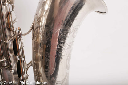 Selmer Radio Improved Tenor Original Silver Plate Overhauled Excellent!