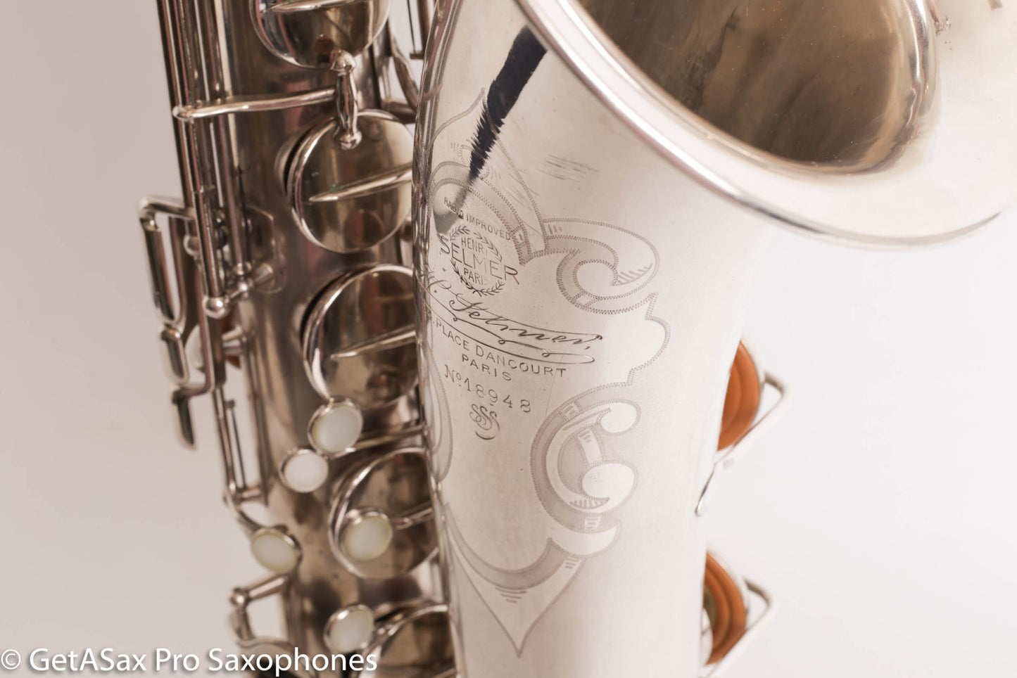 Selmer Radio Improved Tenor Original Silver Plate Overhauled Excellent!