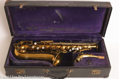 Selmer Radio Improved Alto Original Lacquer Fresh Overhaul Excellent Player! 19276