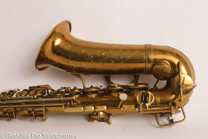 Selmer Radio Improved Alto Original Lacquer Fresh Overhaul Excellent Player! 19276