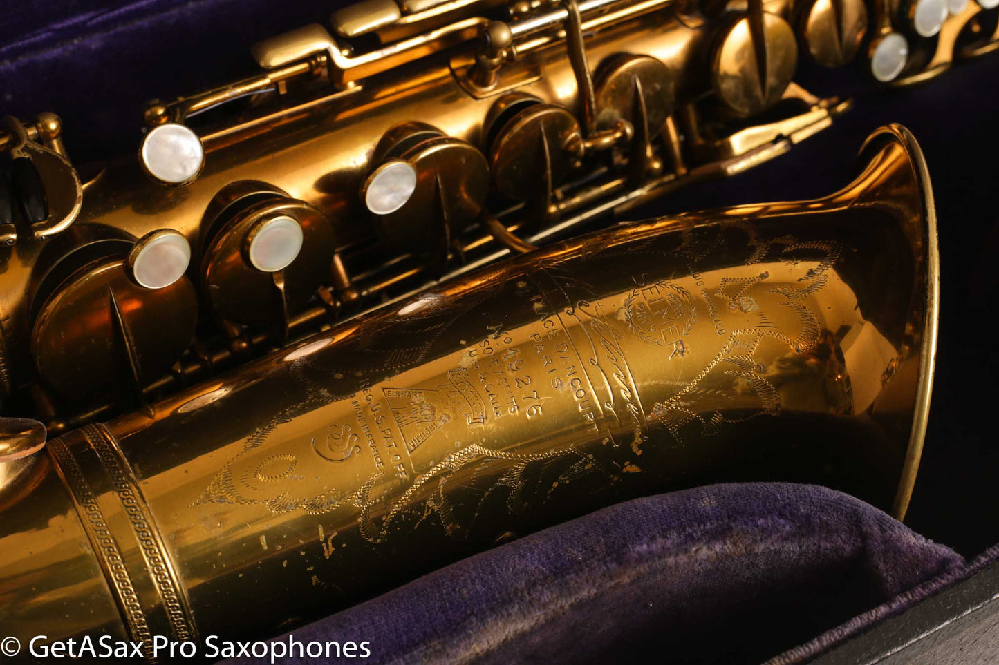 Selmer Radio Improved Alto Original Lacquer Fresh Overhaul Excellent Player! 19276