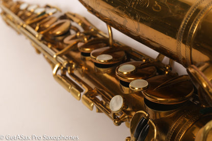 Selmer Radio Improved Alto Original Lacquer Fresh Overhaul Excellent Player! 19276