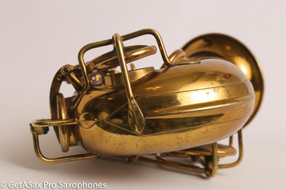 Selmer Radio Improved Alto Original Lacquer Fresh Overhaul Excellent Player! 19276