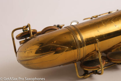 Selmer Radio Improved Alto Original Lacquer Fresh Overhaul Excellent Player! 19276