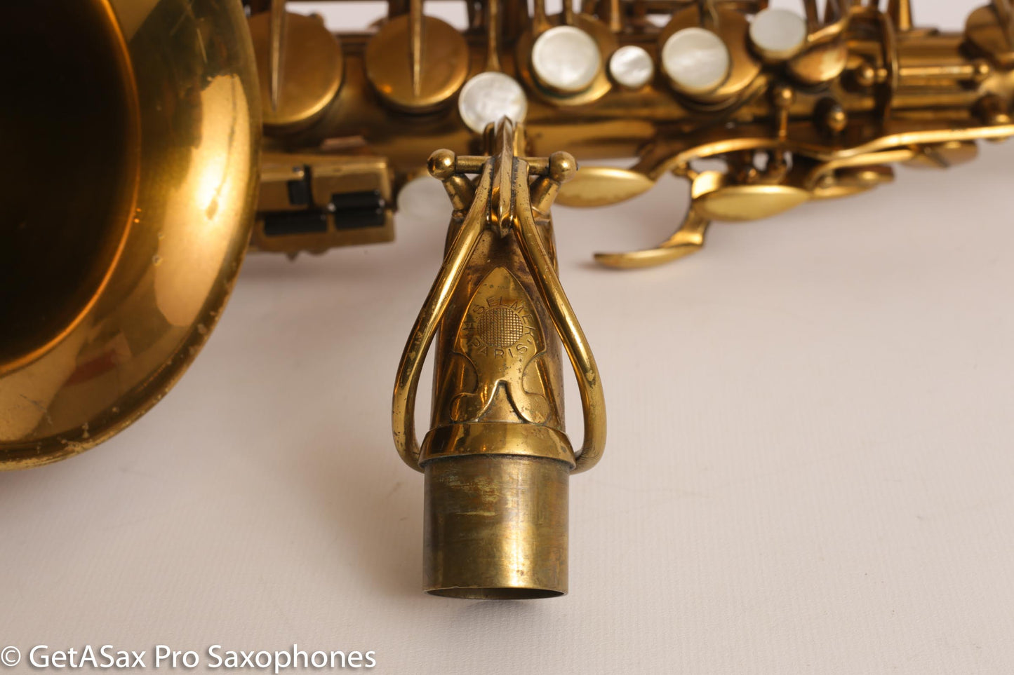 Selmer Radio Improved Alto Original Lacquer Fresh Overhaul Excellent Player! 19276