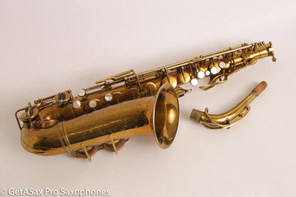 Selmer Radio Improved Alto Original Lacquer Fresh Overhaul Excellent Player! 19276