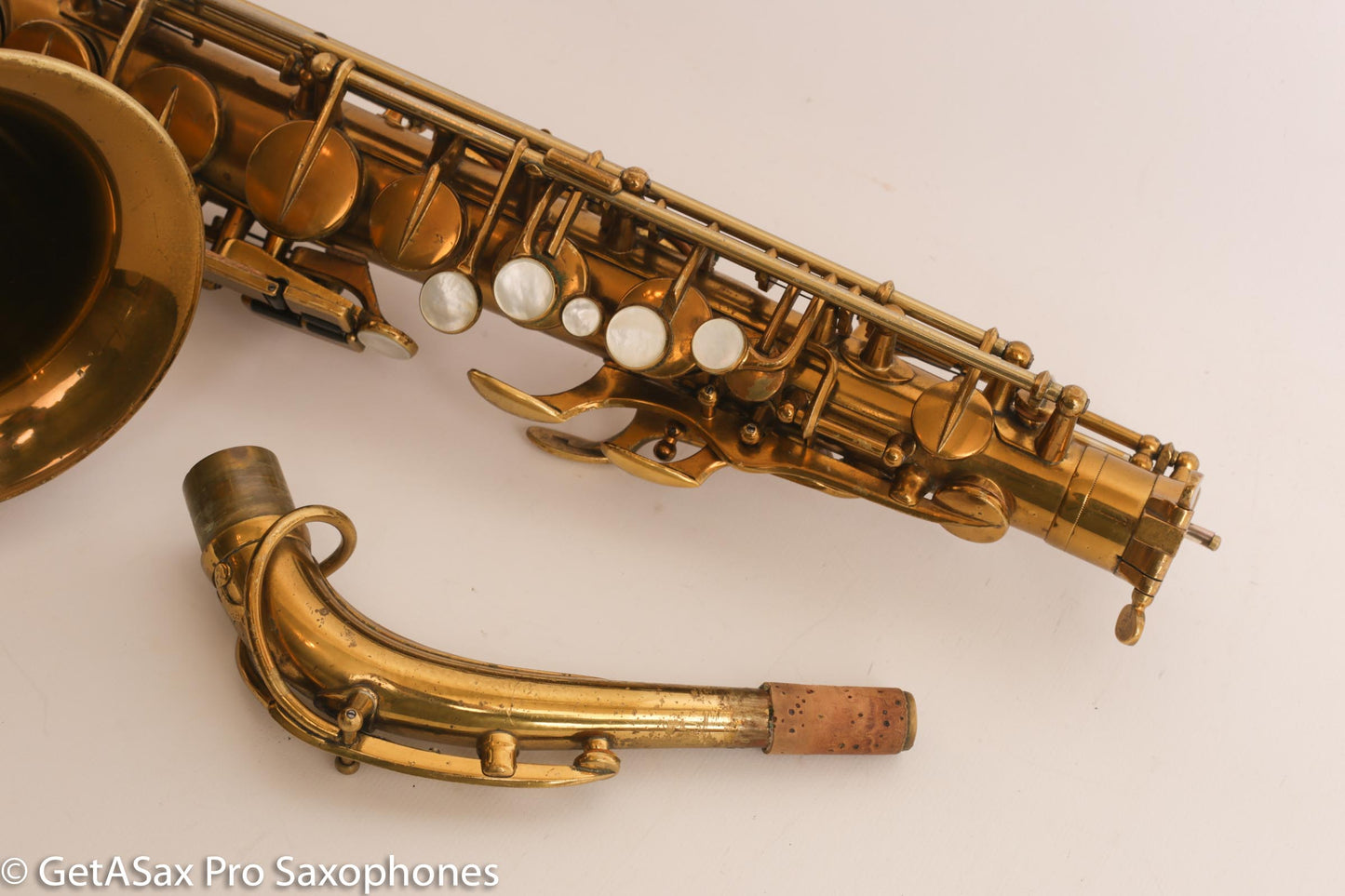 Selmer Radio Improved Alto Original Lacquer Fresh Overhaul Excellent Player! 19276