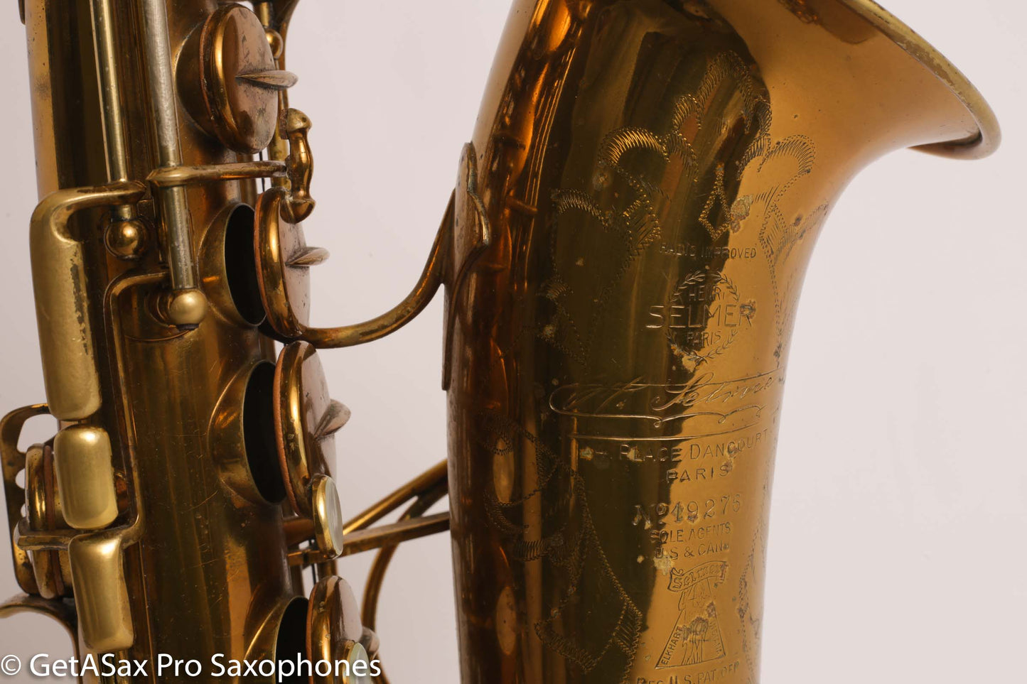 Selmer Radio Improved Alto Original Lacquer Fresh Overhaul Excellent Player! 19276