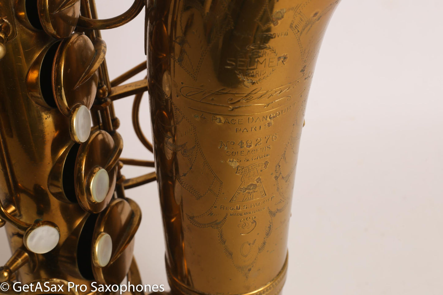 Selmer Radio Improved Alto Original Lacquer Fresh Overhaul Excellent Player! 19276