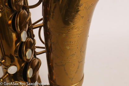 Selmer Radio Improved Alto Original Lacquer Fresh Overhaul Excellent Player! 19276