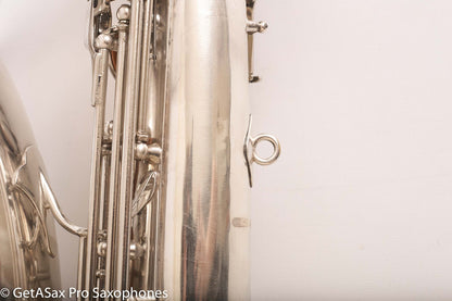 Selmer Radio Improved Tenor Saxophone Original Silver Plate Excellent Condition Fresh Overhaul