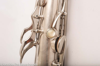Selmer Radio Improved Tenor Saxophone Original Silver Plate Excellent Condition Fresh Overhaul