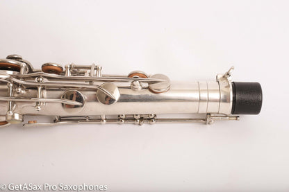 Selmer Radio Improved Tenor Saxophone Original Silver Plate Excellent Condition Fresh Overhaul