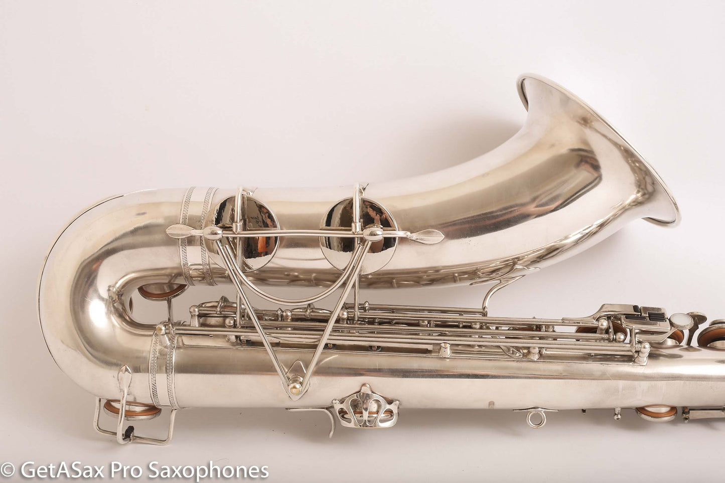 Selmer Radio Improved Tenor Saxophone Original Silver Plate Excellent Condition Fresh Overhaul