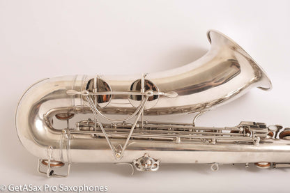 Selmer Radio Improved Tenor Saxophone Original Silver Plate Excellent Condition Fresh Overhaul