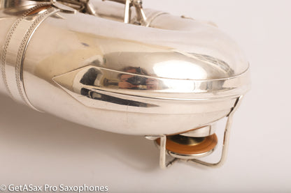 Selmer Radio Improved Tenor Saxophone Original Silver Plate Excellent Condition Fresh Overhaul