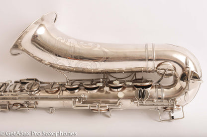 Selmer Radio Improved Tenor Saxophone Original Silver Plate Excellent Condition Fresh Overhaul