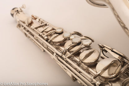 Selmer Radio Improved Tenor Saxophone Original Silver Plate Excellent Condition Fresh Overhaul