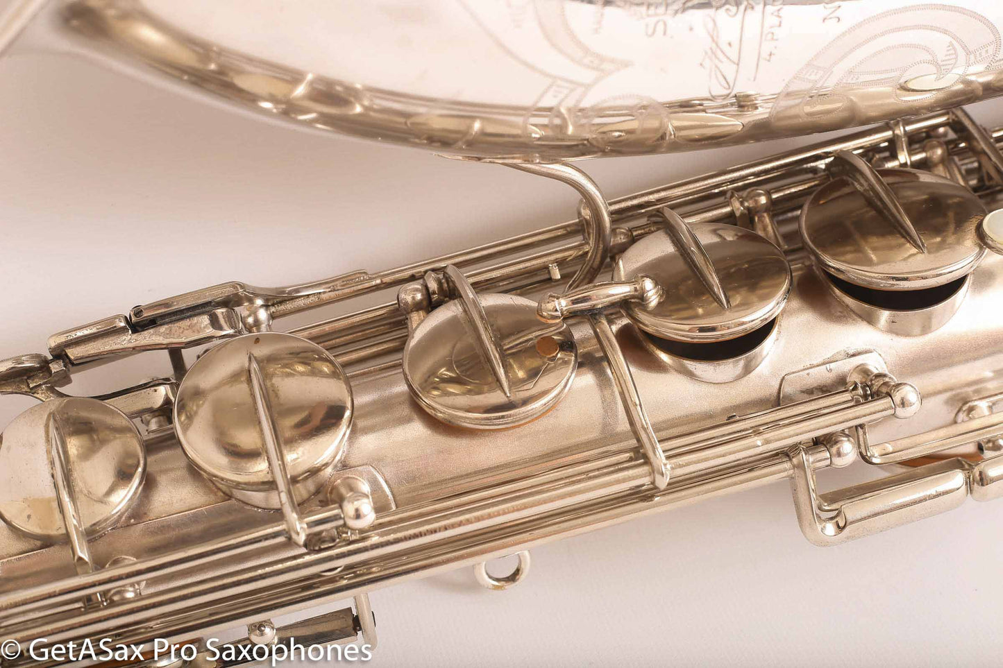 Selmer Radio Improved Tenor Saxophone Original Silver Plate Excellent Condition Fresh Overhaul