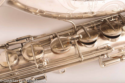 Selmer Radio Improved Tenor Saxophone Original Silver Plate Excellent Condition Fresh Overhaul