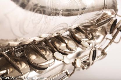 Selmer Radio Improved Tenor Saxophone Original Silver Plate Excellent Condition Fresh Overhaul