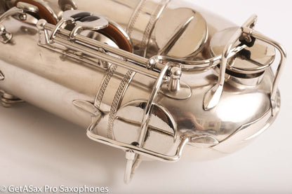 Selmer Radio Improved Tenor Saxophone Original Silver Plate Excellent Condition Fresh Overhaul