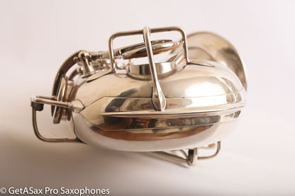 Selmer Radio Improved Tenor Saxophone Original Silver Plate Excellent Condition Fresh Overhaul