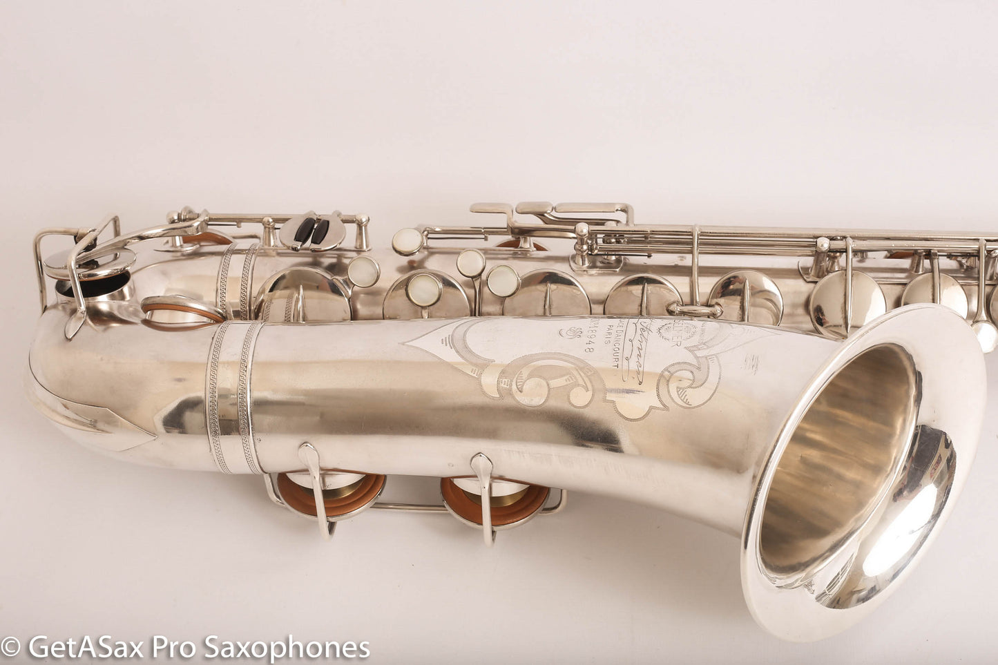 Selmer Radio Improved Tenor Saxophone Original Silver Plate Excellent Condition Fresh Overhaul