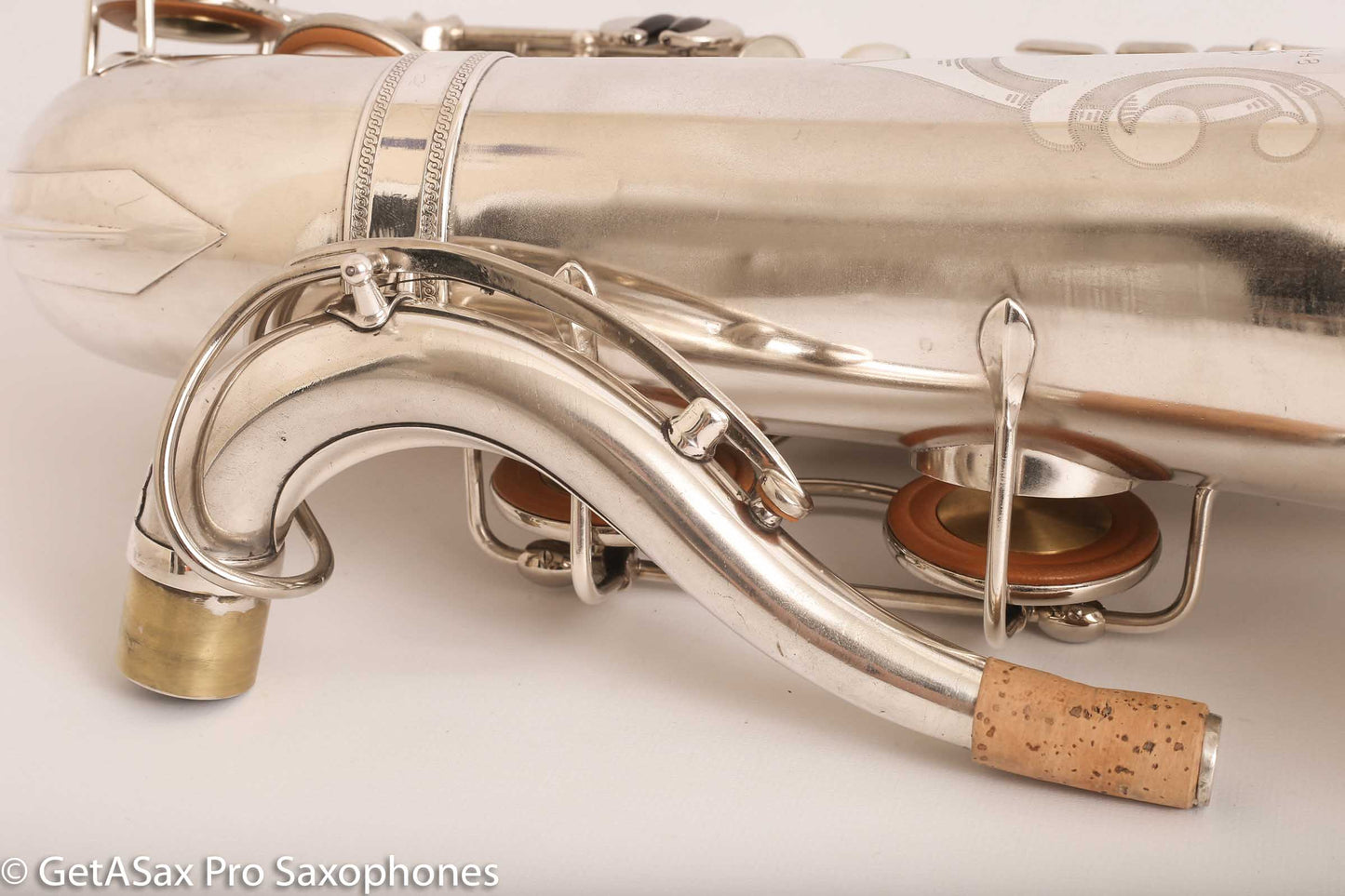 Selmer Radio Improved Tenor Saxophone Original Silver Plate Excellent Condition Fresh Overhaul