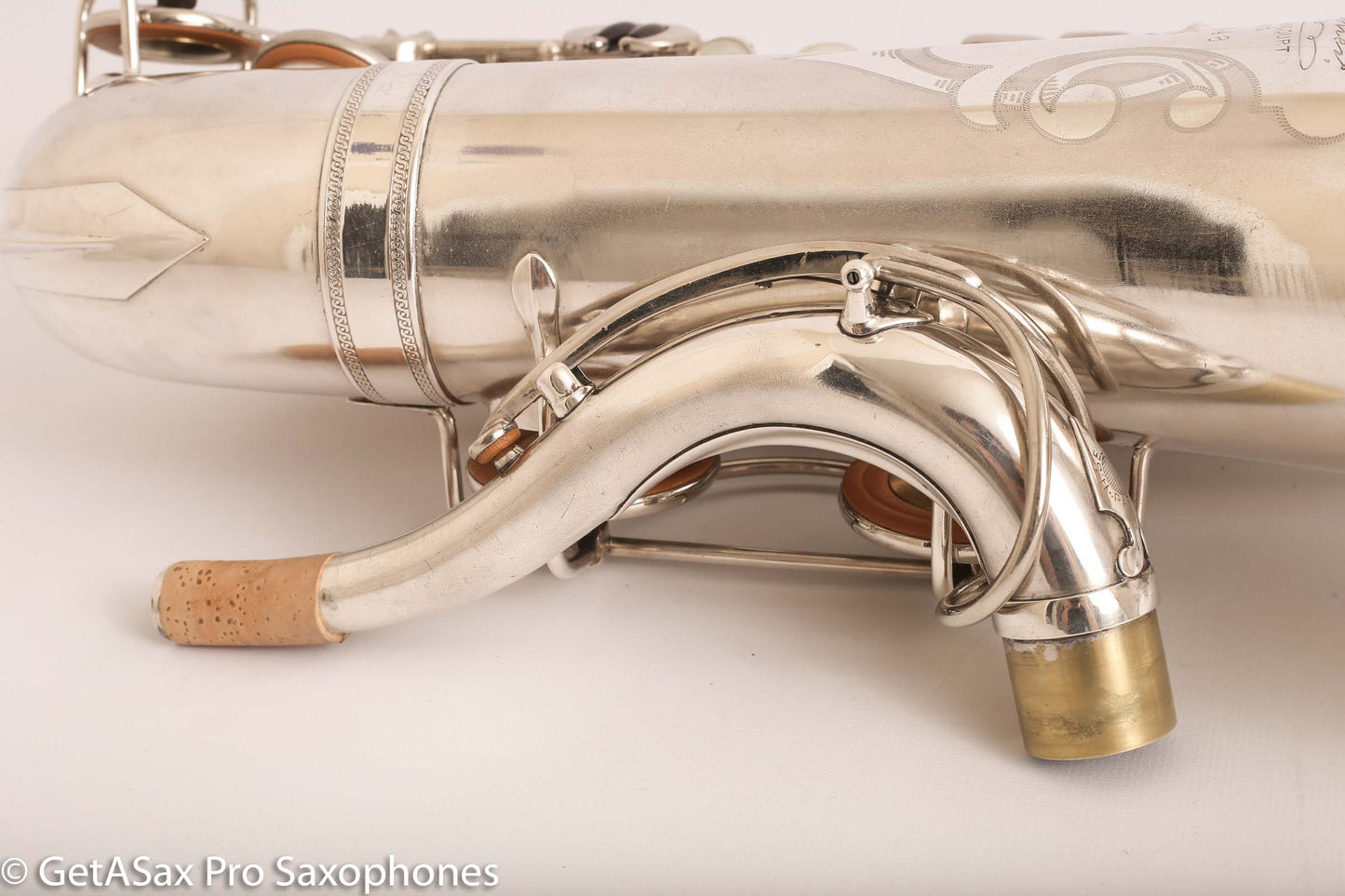 Selmer Radio Improved Tenor Saxophone Original Silver Plate Excellent Condition Fresh Overhaul