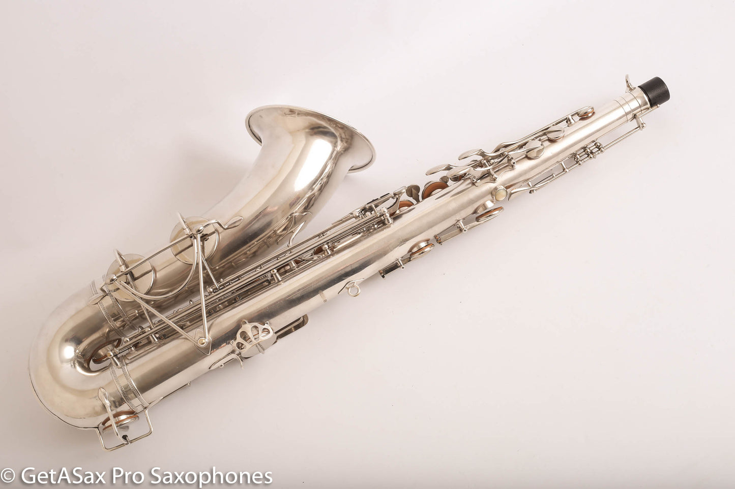 Selmer Radio Improved Tenor Saxophone Original Silver Plate Excellent Condition Fresh Overhaul