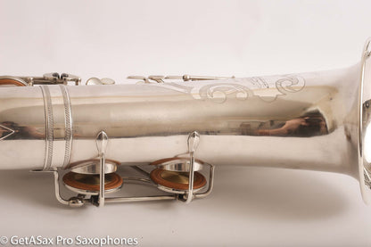 Selmer Radio Improved Tenor Saxophone Original Silver Plate Excellent Condition Fresh Overhaul