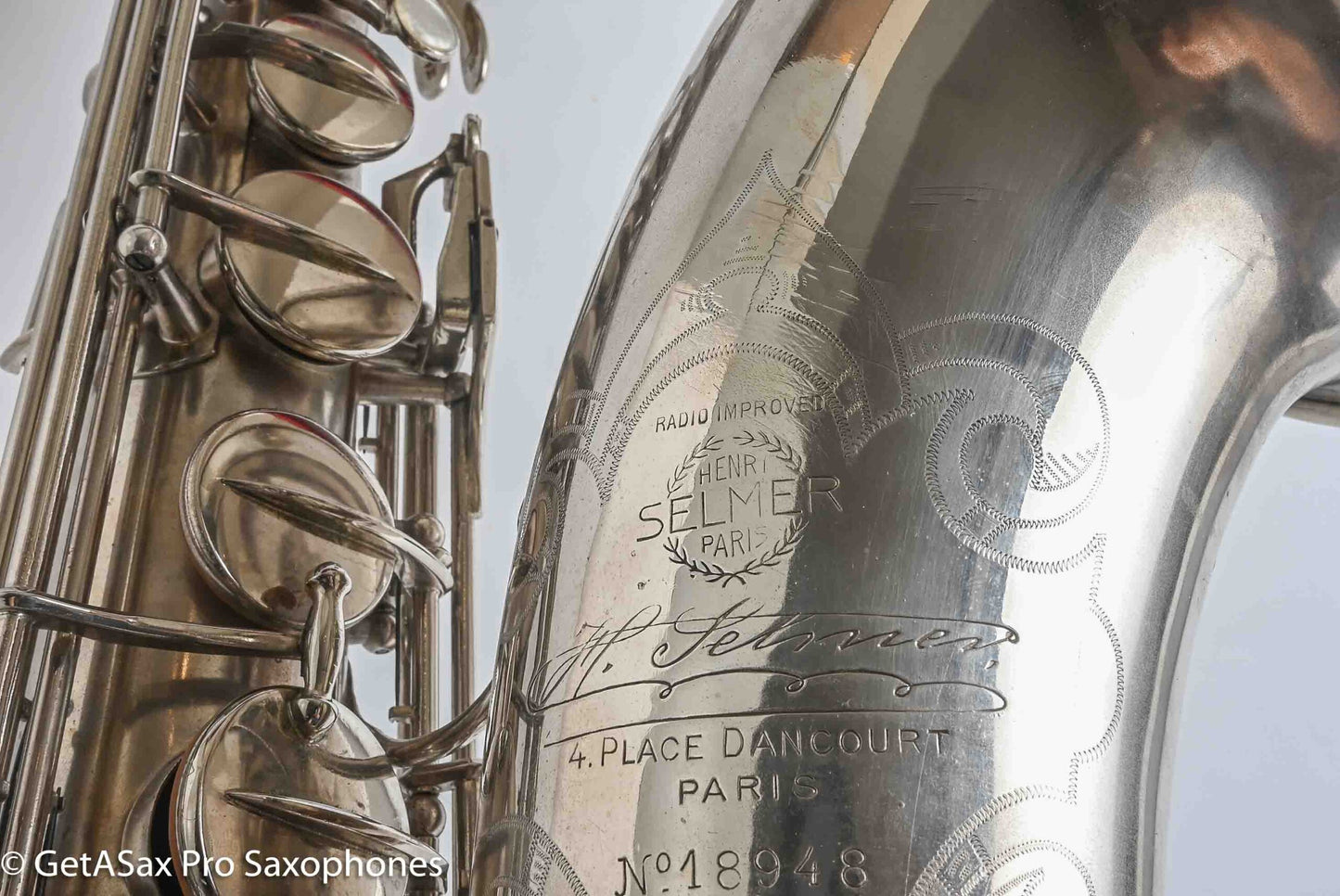 Selmer Radio Improved Tenor 1934 Original Silver Overhauled Exceptional! 18948