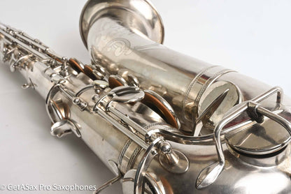 Selmer Radio Improved Tenor 1934 Original Silver Overhauled Exceptional! 18948