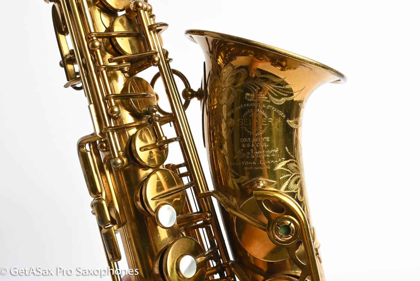 Selmer SBA Alto 1949 American Engraved Original Lacquer Amazing Condition! 37600