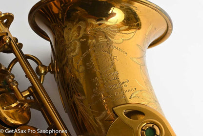 Selmer SBA Alto 1949 American Engraved Original Lacquer Amazing Condition! 37600